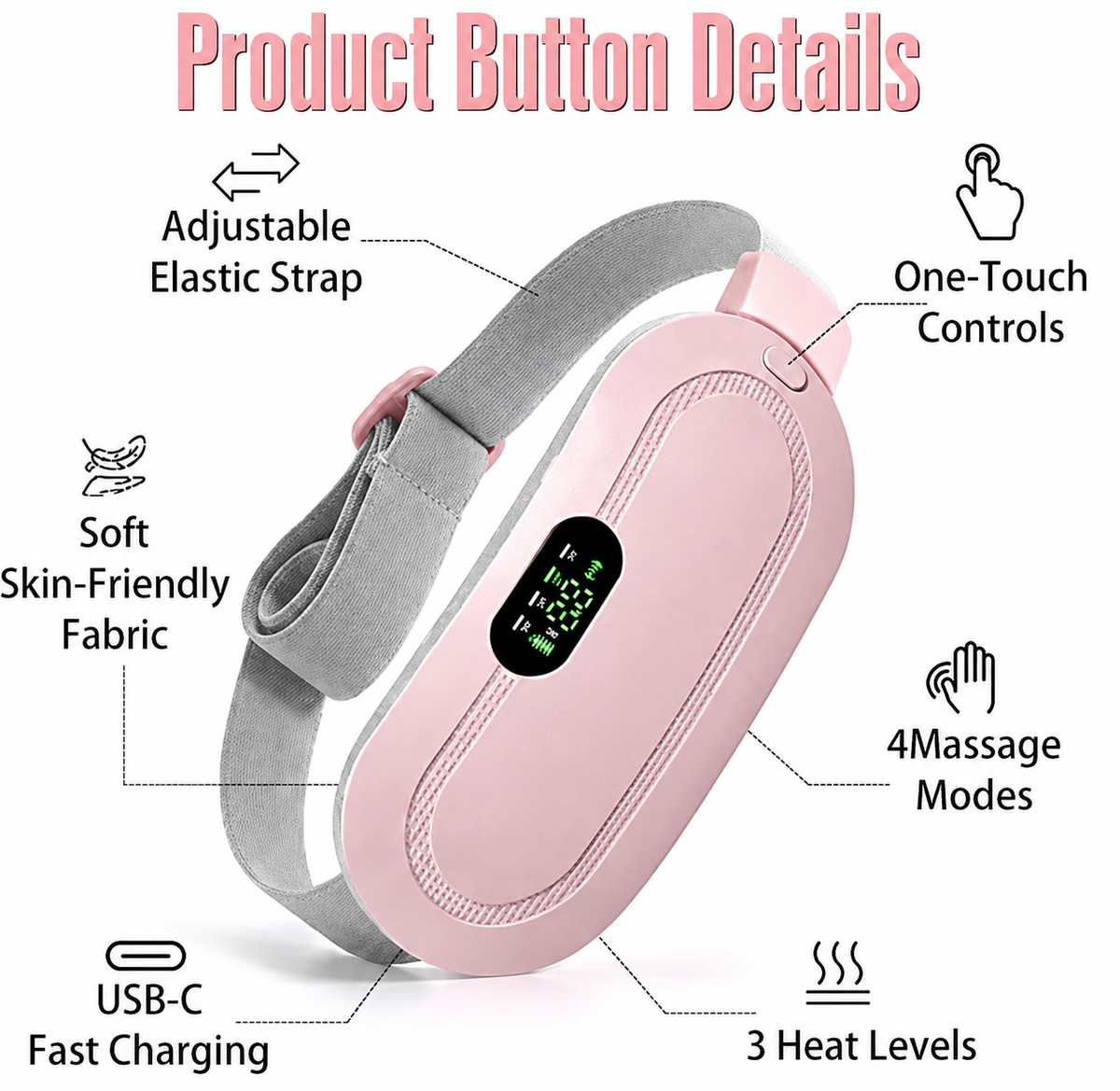 Portable Cordless Heating Pad - Menstrual Heating Pad
