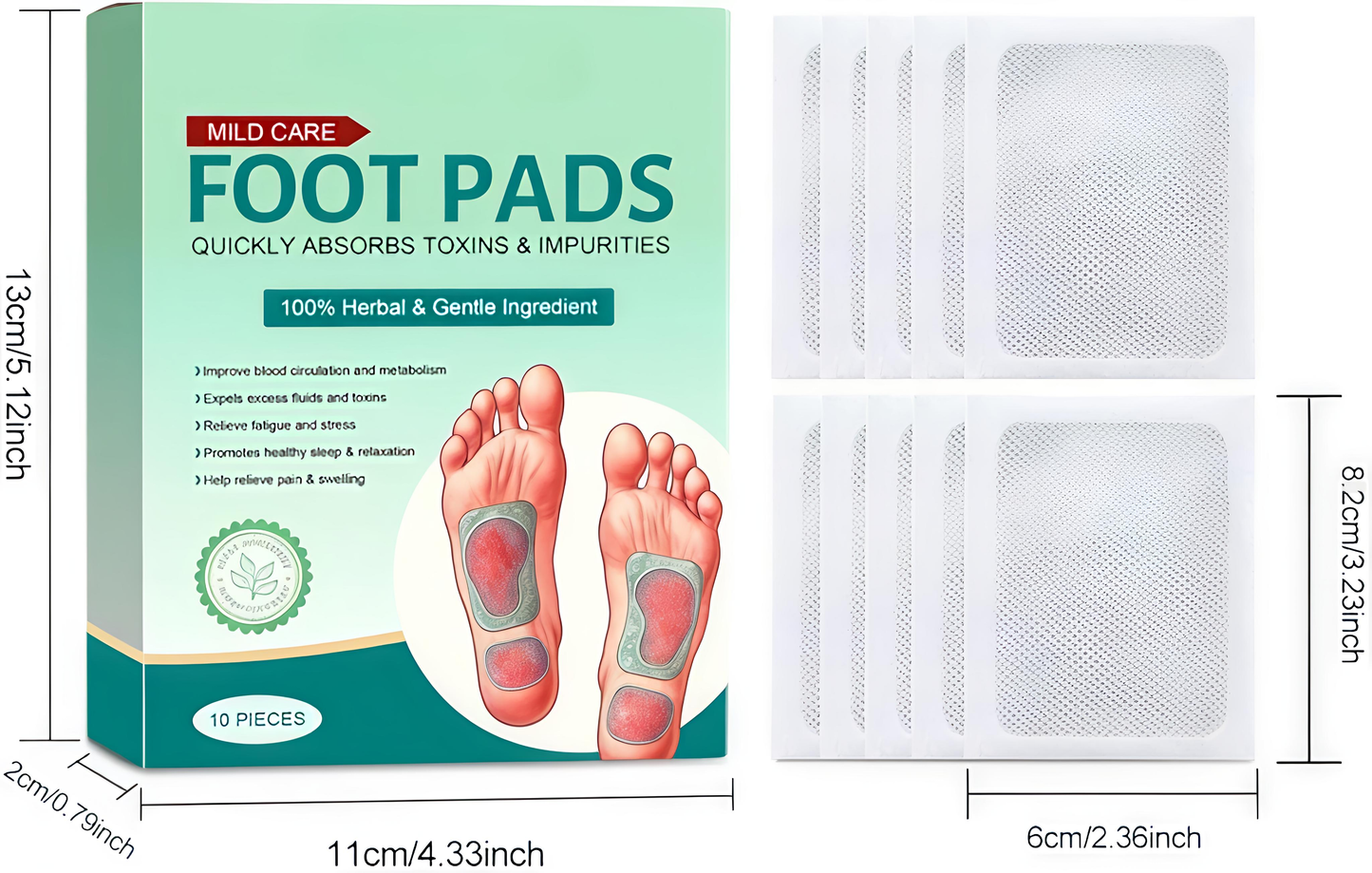 Herbal Foot Pads pack of 10